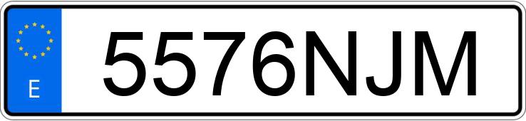 Numer rejestracyjny 5576NJM posiada VOLKSWAGEN T-ROC