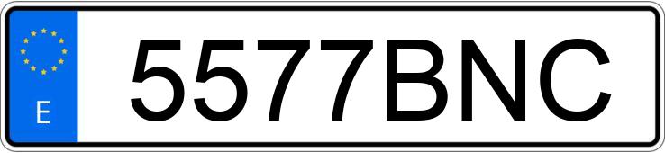 Numer rejestracyjny 5577BNC posiada VOLKSWAGEN GOLF Numer rejestracyjny 5577BNC posiada VOLKSWAGEN GOLF