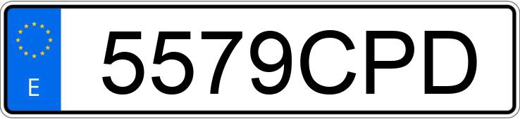 Numer rejestracyjny 5579CPD posiada RENAULT ESPACE