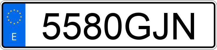 Numer rejestracyjny 5580GJN posiada SUZUKI GRAND VITARA