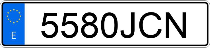 Numer rejestracyjny 5580JCN posiada SEAT LEON