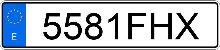 Numer rejestracyjny 5581FHX posiada SEAT IBIZA Numer rejestracyjny 5581FHX posiada SEAT IBIZA