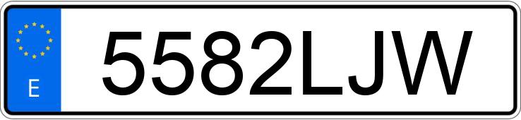 Numer rejestracyjny 5582LJW posiada KIA XCEED