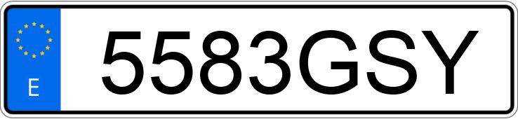 Numer rejestracyjny 5583GSY posiada VOLKSWAGEN JETTA