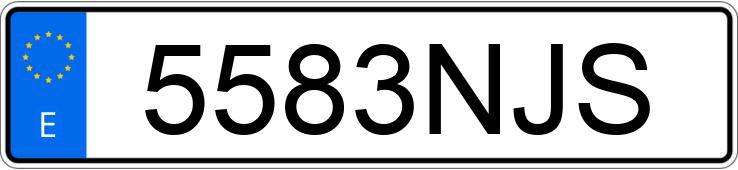 Numer rejestracyjny 5583NJS posiada SEAT LEON