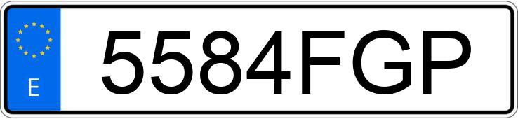 Numer rejestracyjny 5584FGP posiada AUDI Q7