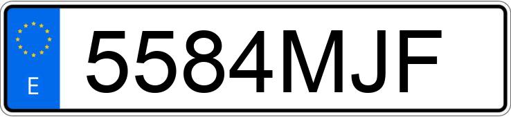 Numer rejestracyjny 5584MJF posiada TOYOTA GR SUPRA