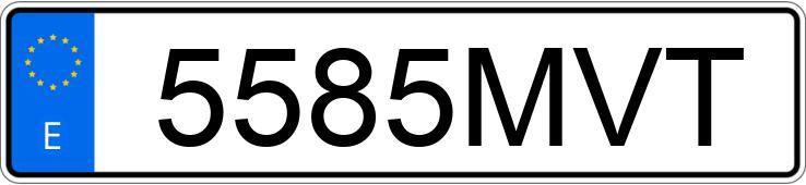 Numer rejestracyjny 5585MVT posiada KIA STONIC