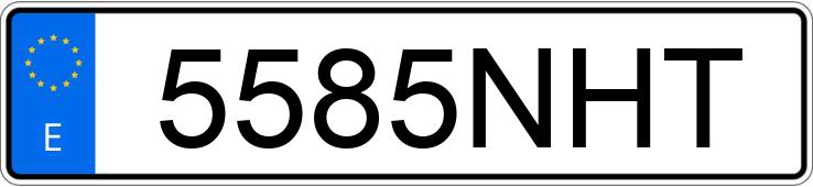 Numer rejestracyjny 5585NHT posiada CITROEN C4