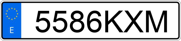 Numer rejestracyjny 5586KXM posiada CITROEN BERLINGO