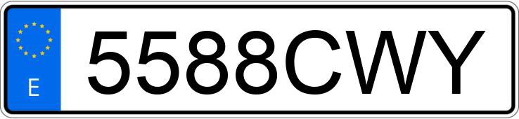 Numer rejestracyjny 5588CWY posiada BMW SERIE 3 Numer rejestracyjny 5588CWY posiada BMW SERIE 3