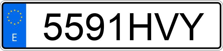 Numer rejestracyjny 5591HVY posiada SEAT IBIZA