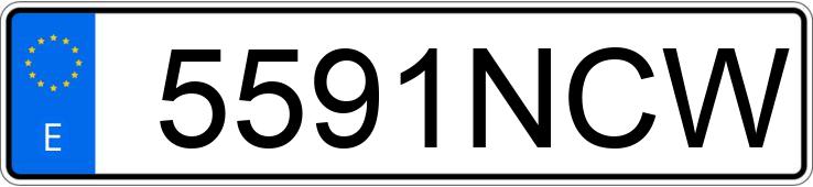 Numer rejestracyjny 5591NCW posiada SEAT LEON