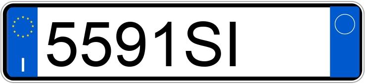 Numer rejestracyjny 5591SI posiada Umbra rimorchi Rimorchio