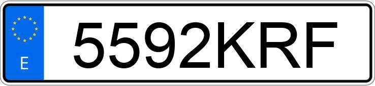 Numer rejestracyjny 5592KRF posiada HYUNDAI TUCSON