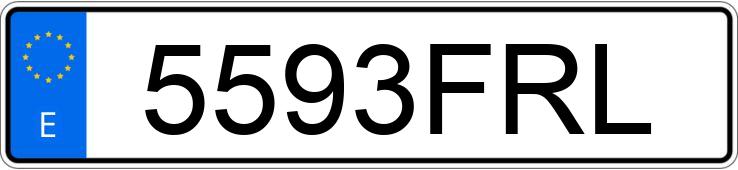 Numer rejestracyjny 5593FRL posiada VOLKSWAGEN CADDY