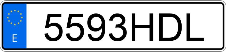 Numer rejestracyjny 5593HDL posiada MERCEDES VIANO