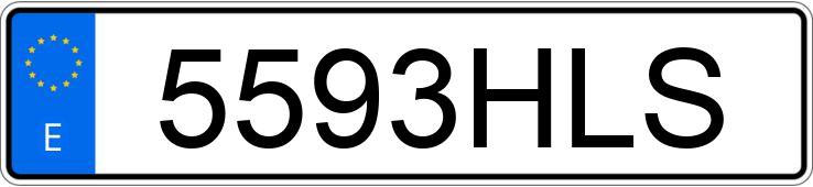 Numer rejestracyjny 5593HLS posiada VOLVO S60