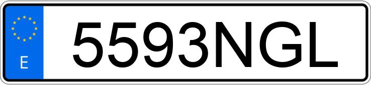 Numer rejestracyjny 5593NGL posiada BMW X5