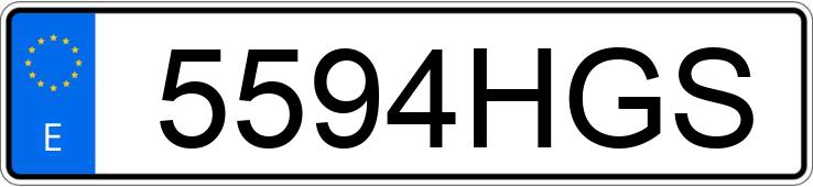 Numer rejestracyjny 5594HGS posiada VOLKSWAGEN POLO