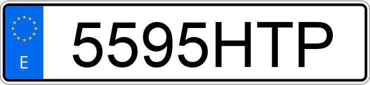 Numer rejestracyjny 5595HTP posiada BMW X1