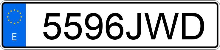 Numer rejestracyjny 5596JWD posiada MERCEDES C (204)