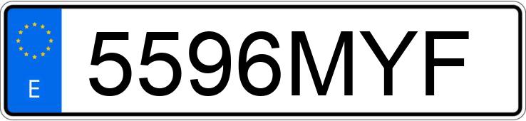 Numer rejestracyjny 5596MYF posiada FORD BRONCO