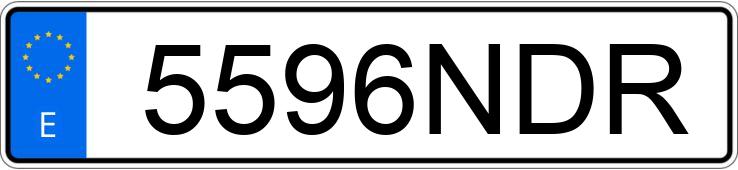 Numer rejestracyjny 5596NDR posiada VOLKSWAGEN TIGUAN