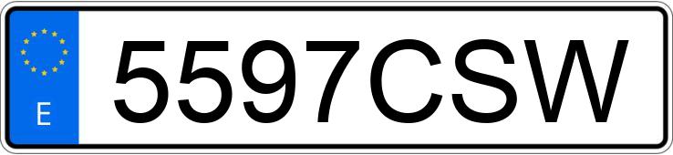 Numer rejestracyjny 5597CSW posiada CHRYSLER VOYAGER Numer rejestracyjny 5597CSW posiada CHRYSLER VOYAGER