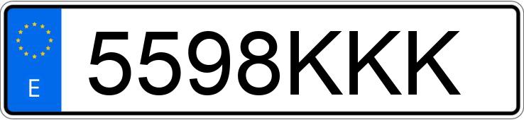 Numer rejestracyjny 5598KKK posiada MAZDA MAZDA3 Numer rejestracyjny 5598KKK posiada MAZDA MAZDA3
