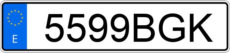 Numer rejestracyjny 5599BGK posiada RENAULT MEGANE