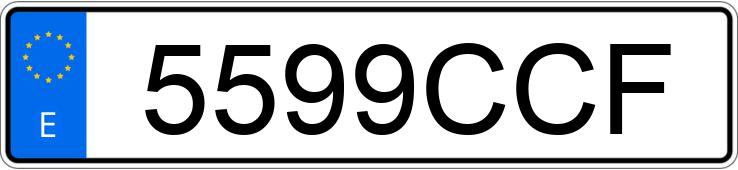 Numer rejestracyjny 5599CCF posiada PEUGEOT 406