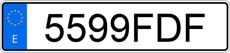 Numer rejestracyjny 5599FDF posiada BMW SERIE 1