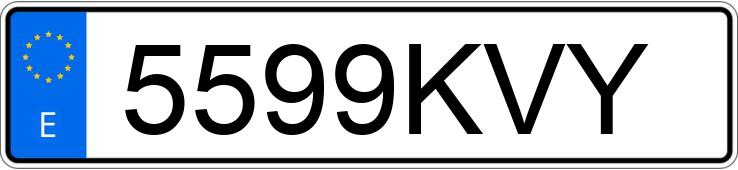 Numer rejestracyjny 5599KVY posiada MERCEDES CLA (117)