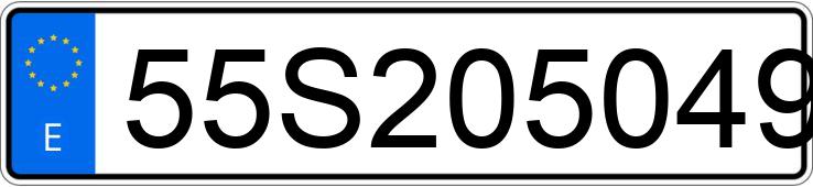 Numer rejestracyjny 55S2050491U009134 posiada MERCEDES 190 (201)