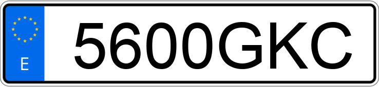 Numer rejestracyjny 5600GKC posiada AUDI A4