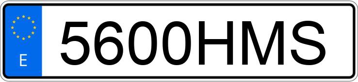 Numer rejestracyjny 5600HMS posiada AUDI A5 SPORTBACK Numer rejestracyjny 5600HMS posiada AUDI A5 SPORTBACK