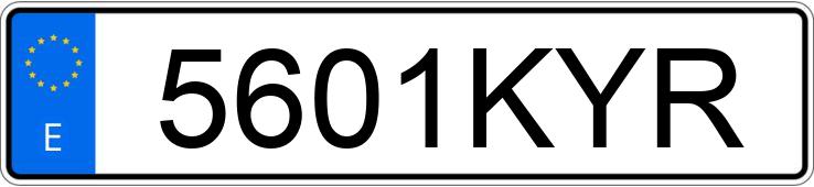 Numer rejestracyjny 5601KYR posiada RENAULT MEGANE