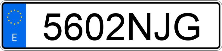 Numer rejestracyjny 5602NJG posiada TOYOTA YARIS