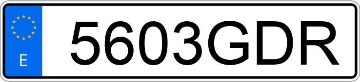 Numer rejestracyjny 5603GDR posiada AUDI A4