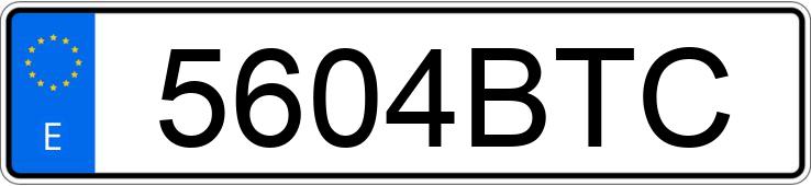 Numer rejestracyjny 5604BTC posiada JEEP GRAND CHEROKEE