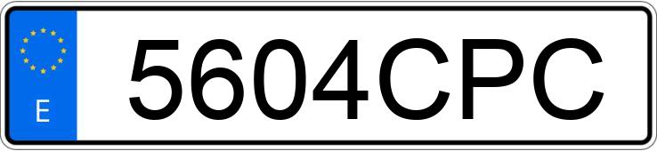 Numer rejestracyjny 5604CPC posiada OPEL VECTRA