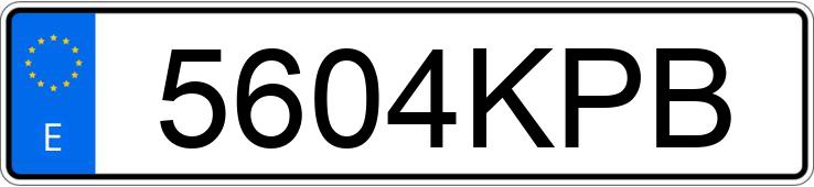 Numer rejestracyjny 5604KPB posiada TOYOTA AURIS