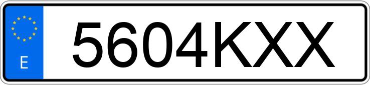 Numer rejestracyjny 5604KXX posiada MERCEDES C (205)