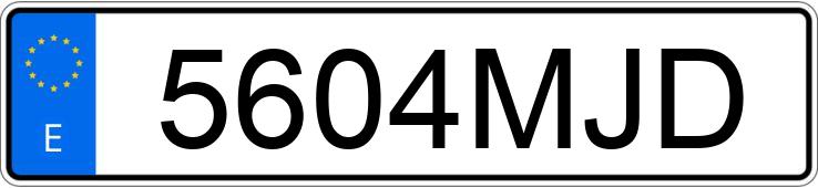 Numer rejestracyjny 5604MJD posiada FIAT 500
