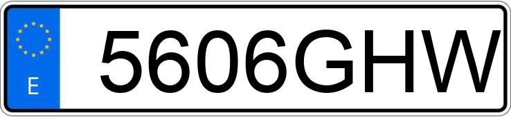 Numer rejestracyjny 5606GHW posiada FIAT SCUDO