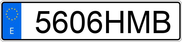 Numer rejestracyjny 5606HMB posiada SEAT LEON