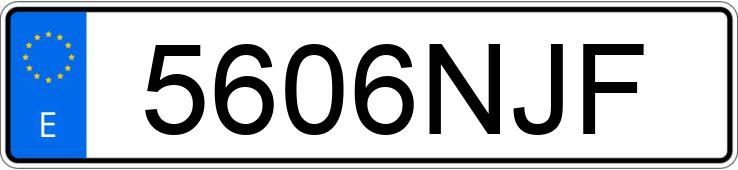 Numer rejestracyjny 5606NJF posiada TOYOTA VERSO