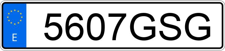 Numer rejestracyjny 5607GSG posiada MAZDA MAZDA6