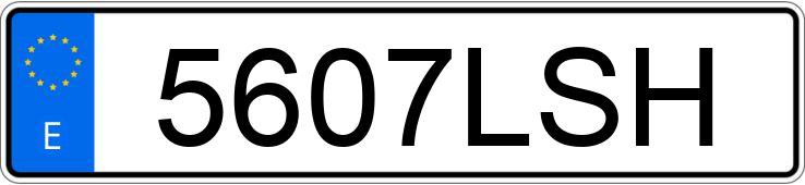 Numer rejestracyjny 5607LSH posiada BMW SERIE 3